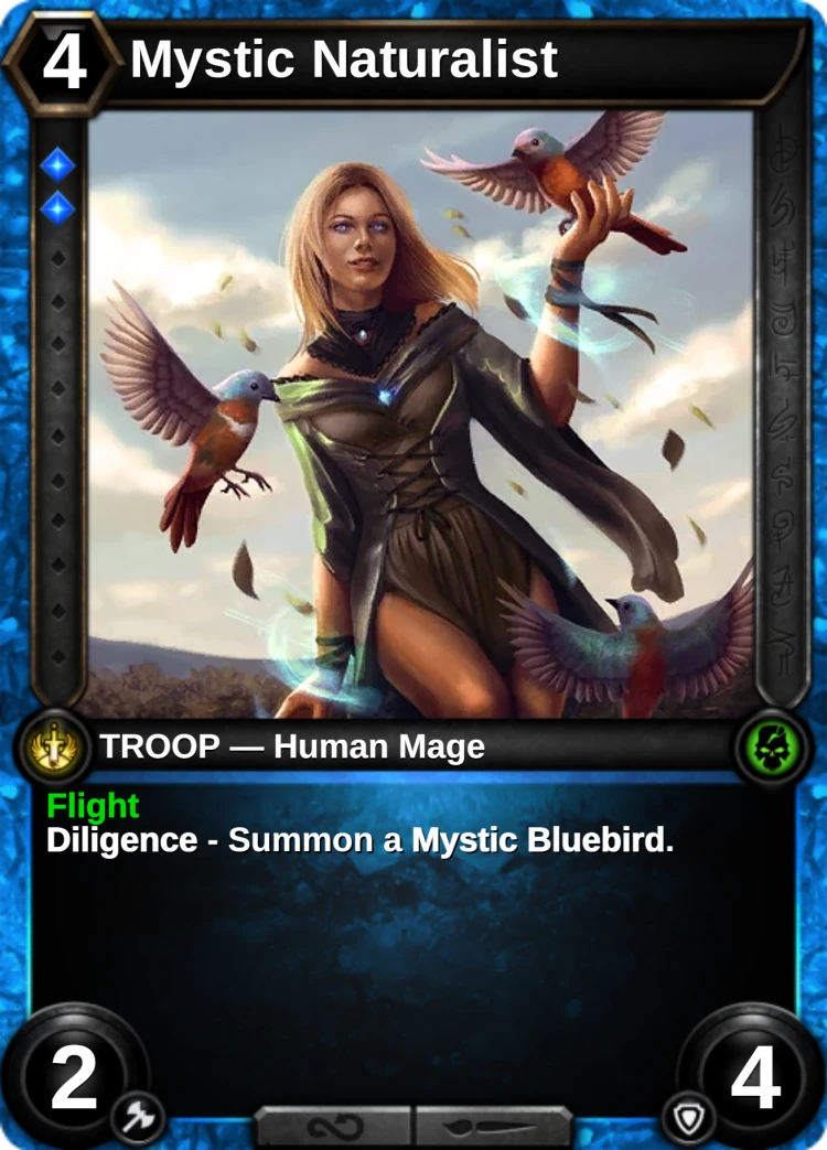Mystic Naturalist: the card