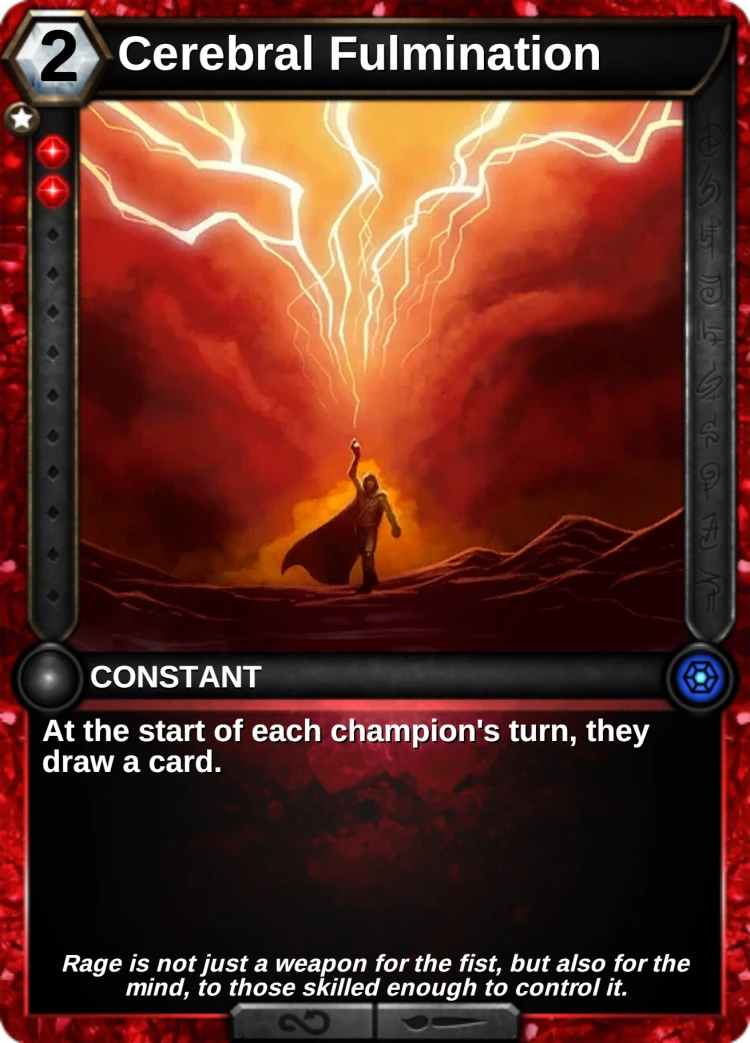 Cerebral Fulmination: the card