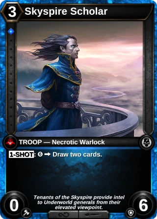 Skyspire Scholar: the card this item changes