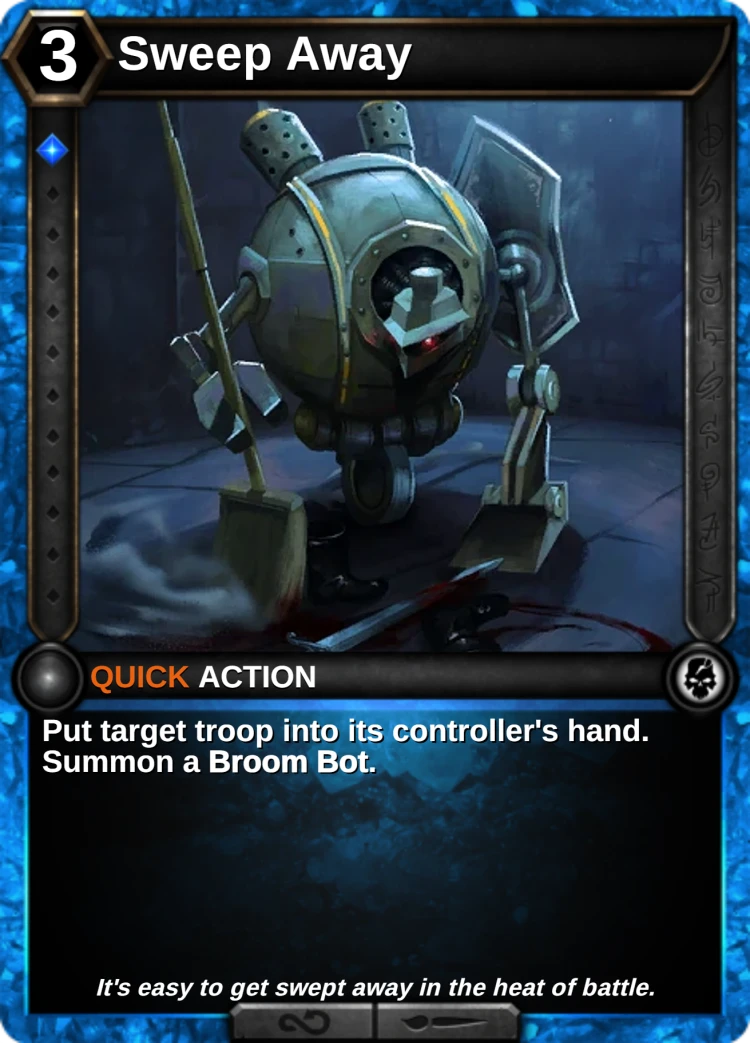 Sweep Away: the card