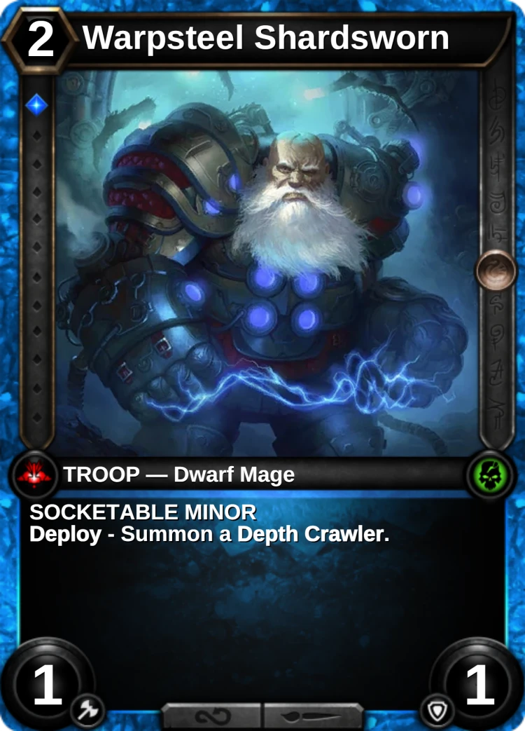Warpsteel Shardsworn: the card