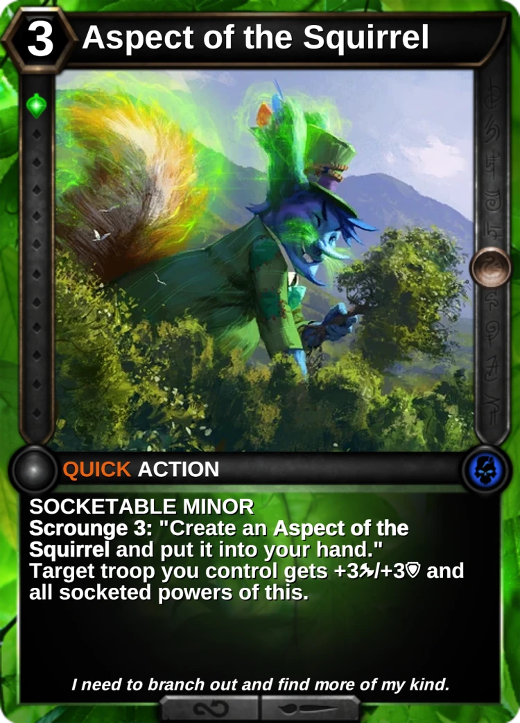 Aspect of the Squirrel: the card