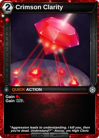Crimson Clarity: the card this item changes