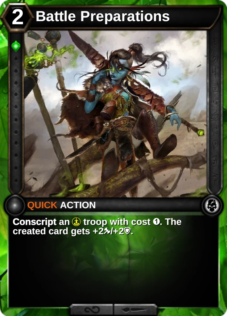 Battle Preparations: the card