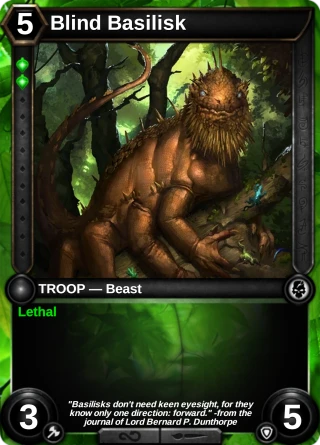 Blind Basilisk: the card this item changes
