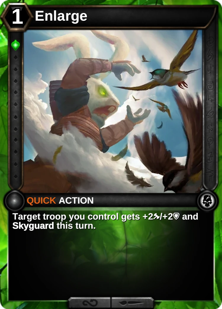 Enlarge: the card