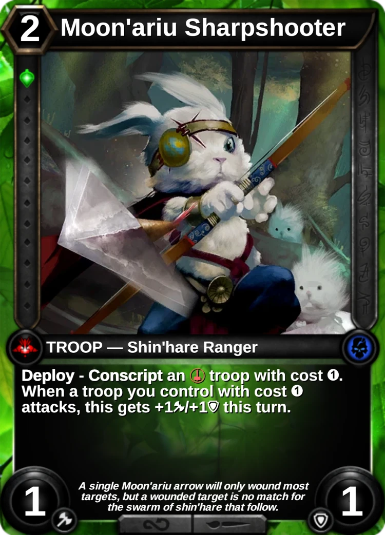 Moon'ariu Sharpshooter: the card