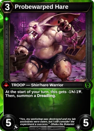 Probewarped Hare: the card this item changes