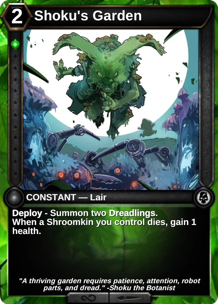 Shoku's Garden: the card