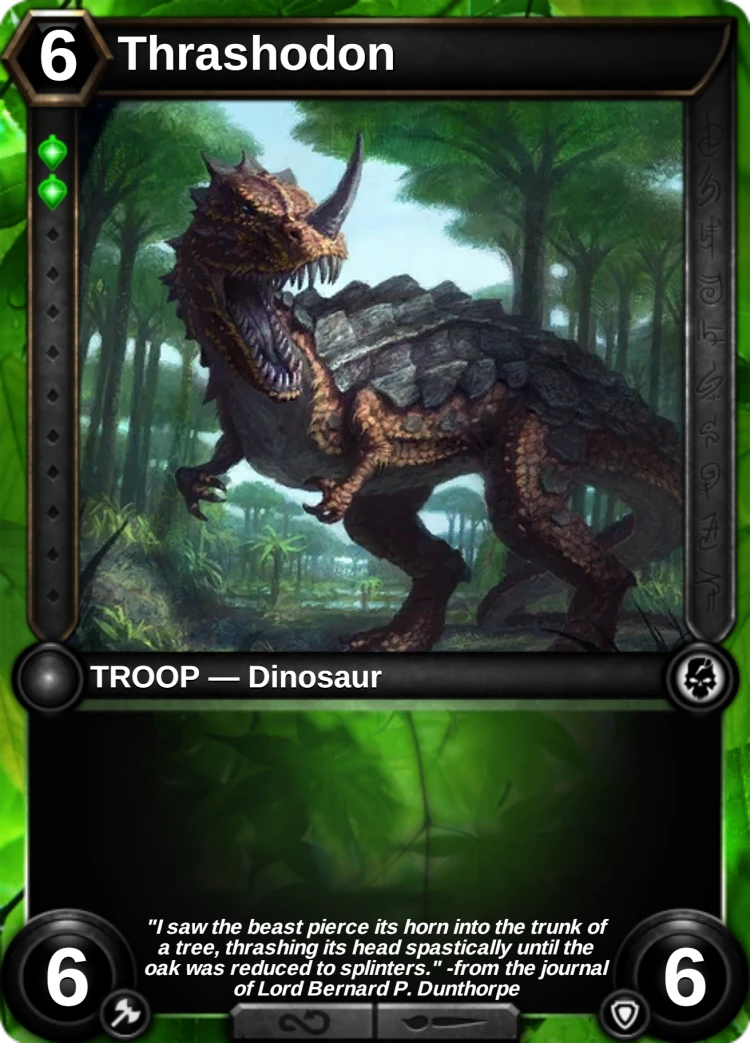 Thrashodon: the card