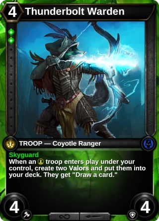 Thunderbolt Warden: the card this item changes