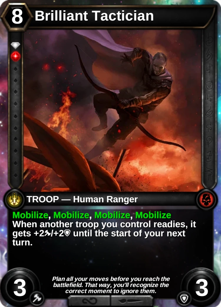 Brilliant Tactician: the card