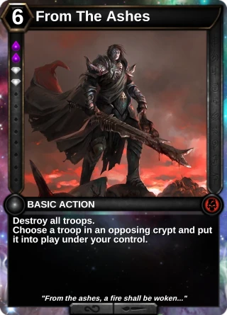From The Ashes: the card this item changes