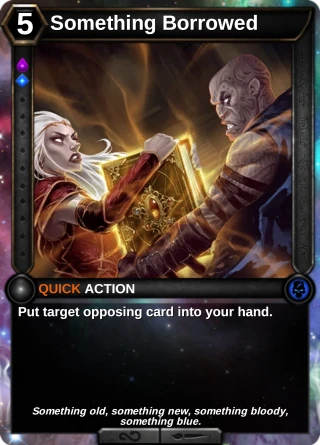 Something Borrowed: the card this item changes