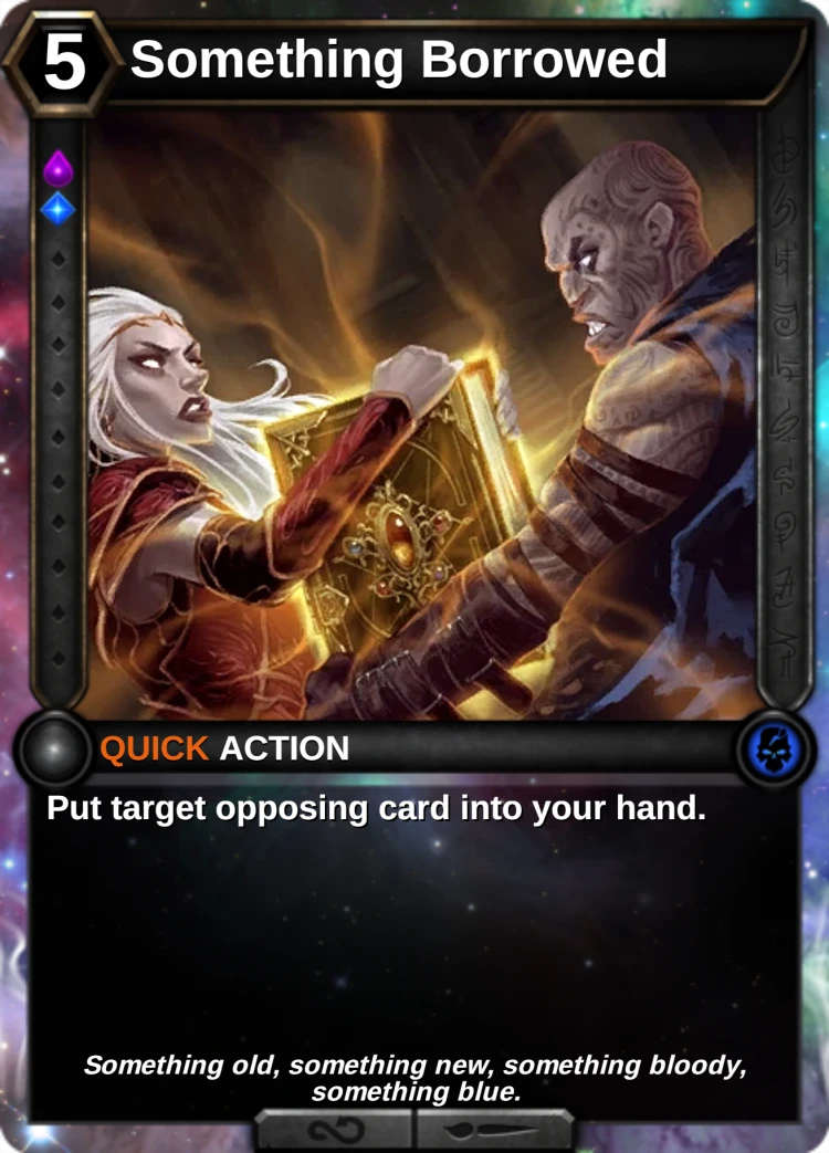 Something Borrowed: the card