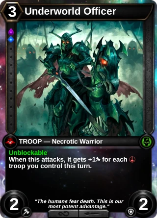 Underworld Officer: the card this item changes