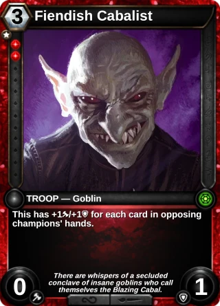 Fiendish Cabalist: the card this item changes