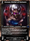 Emsee, Etcher of Nulzann: alternate art in Scars of War