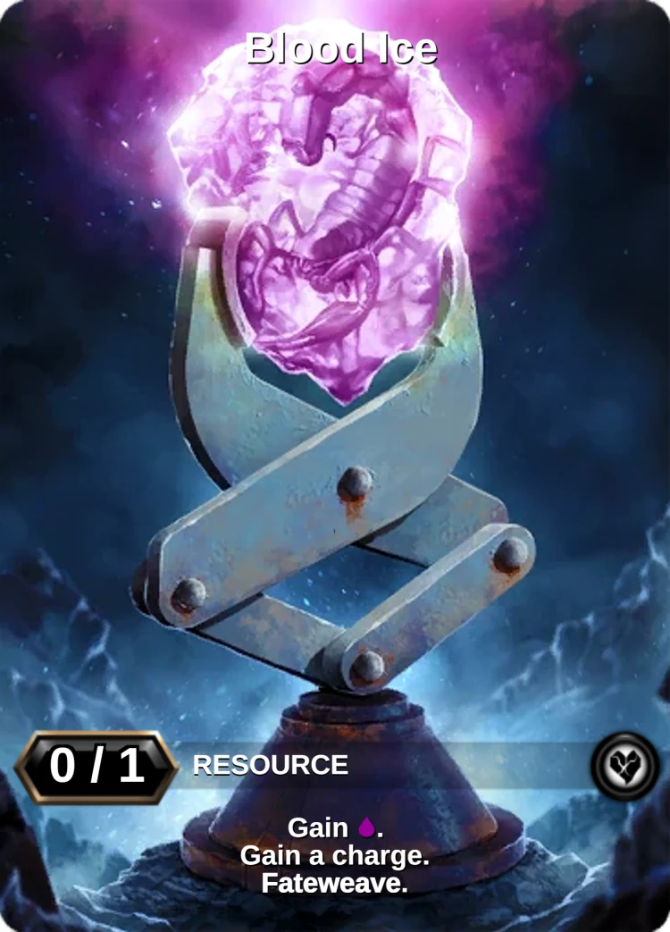 Blood Ice: the card