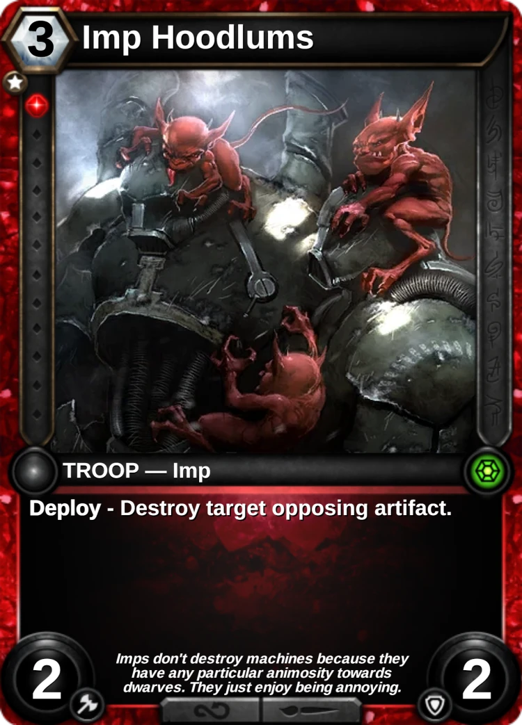 Imp Hoodlums: the card