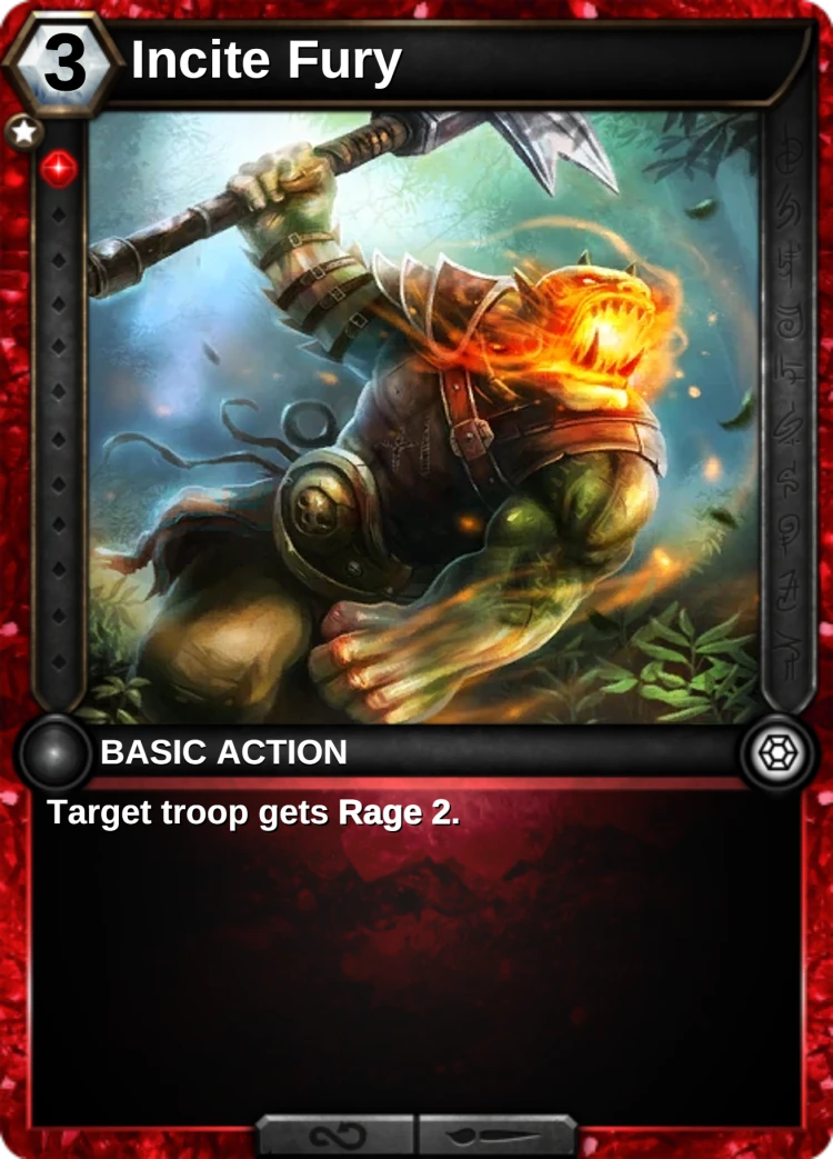Incite Fury: the card