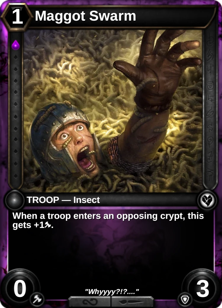 Maggot Swarm: the card