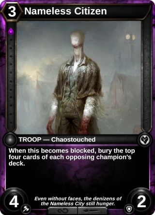 Nameless Citizen: the card this item changes