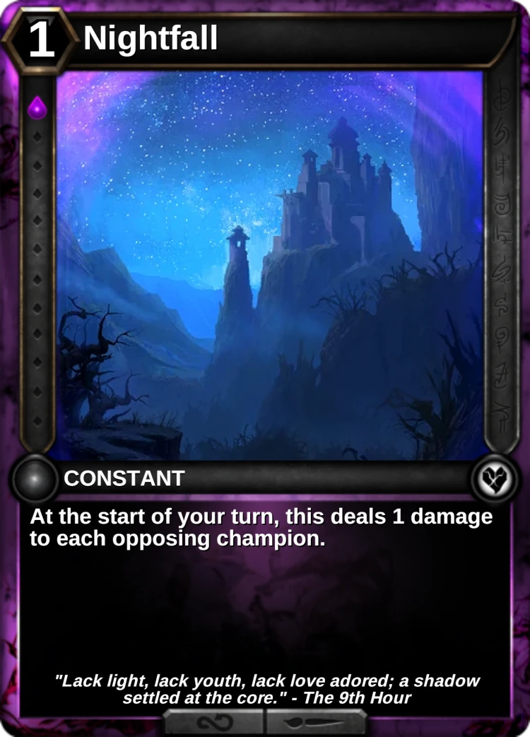 Nightfall: the card