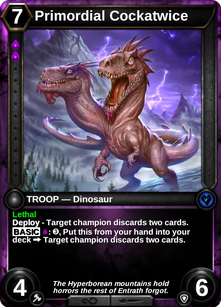 Primordial Cockatwice: the card