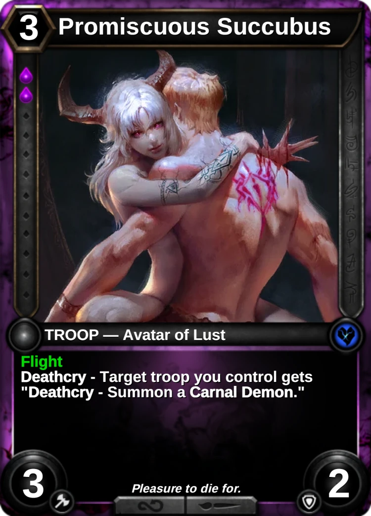 Promiscuous Succubus: the card