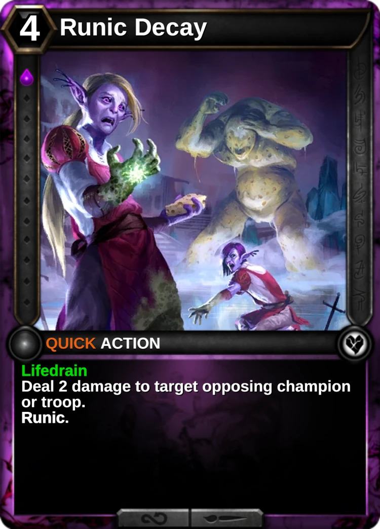 Runic Decay: the card