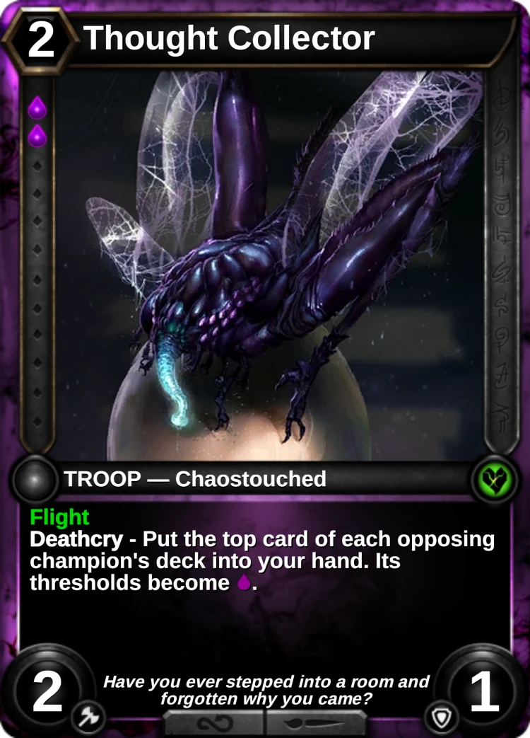 Thought Collector: the card
