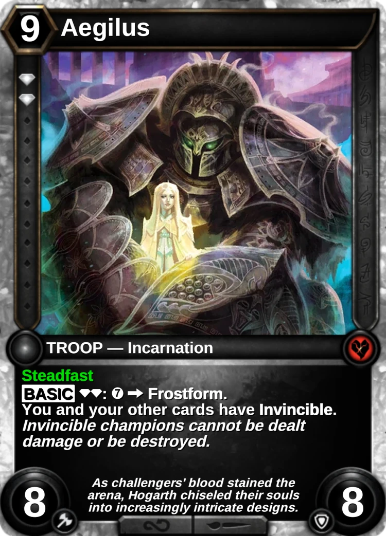 Aegilus: the card