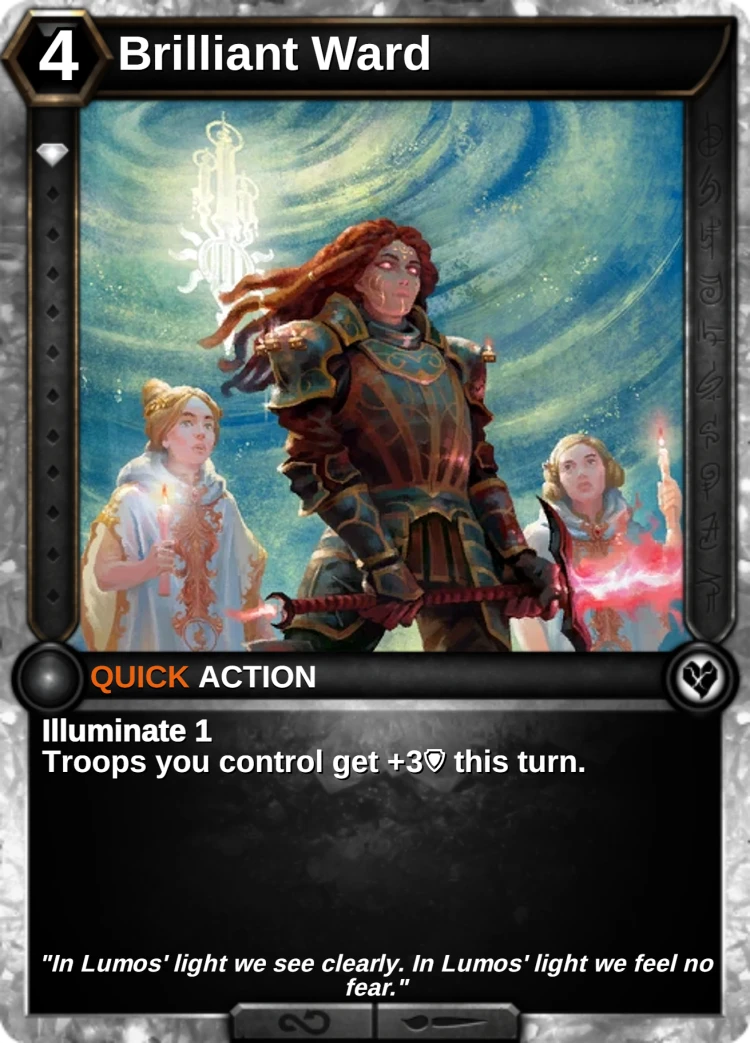 Brilliant Ward: the card