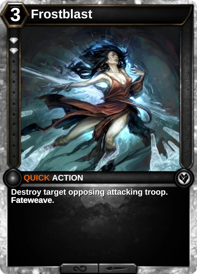 Frostblast: the card