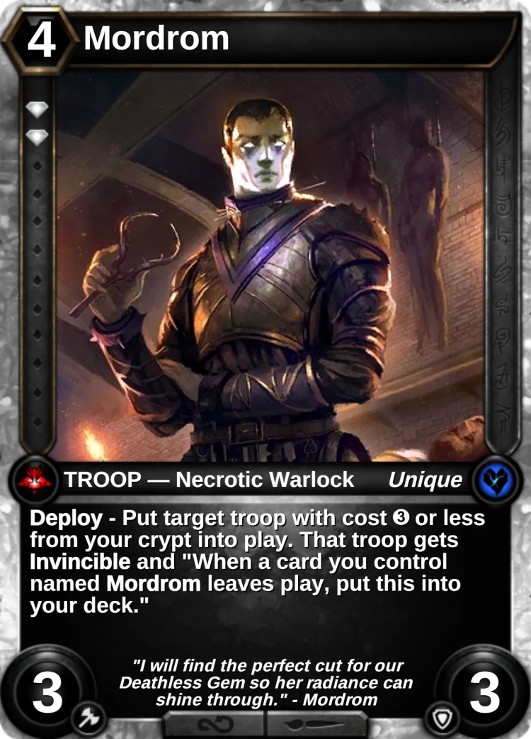 Mordrom: the card