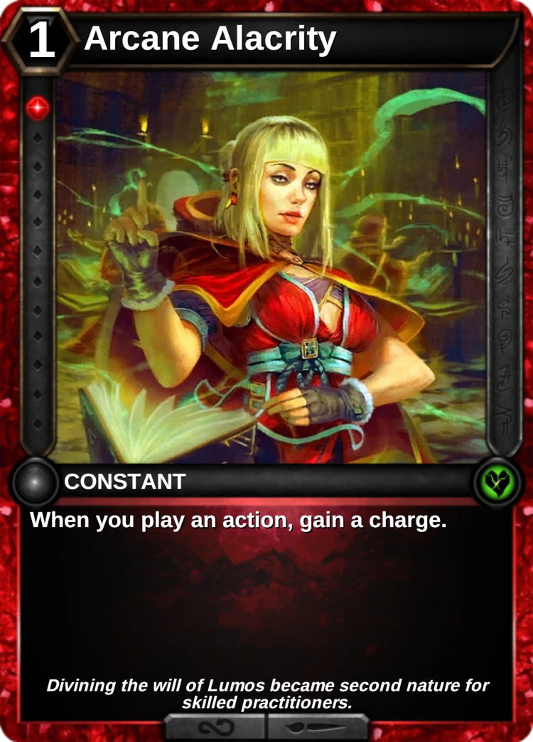 Arcane Alacrity: the card