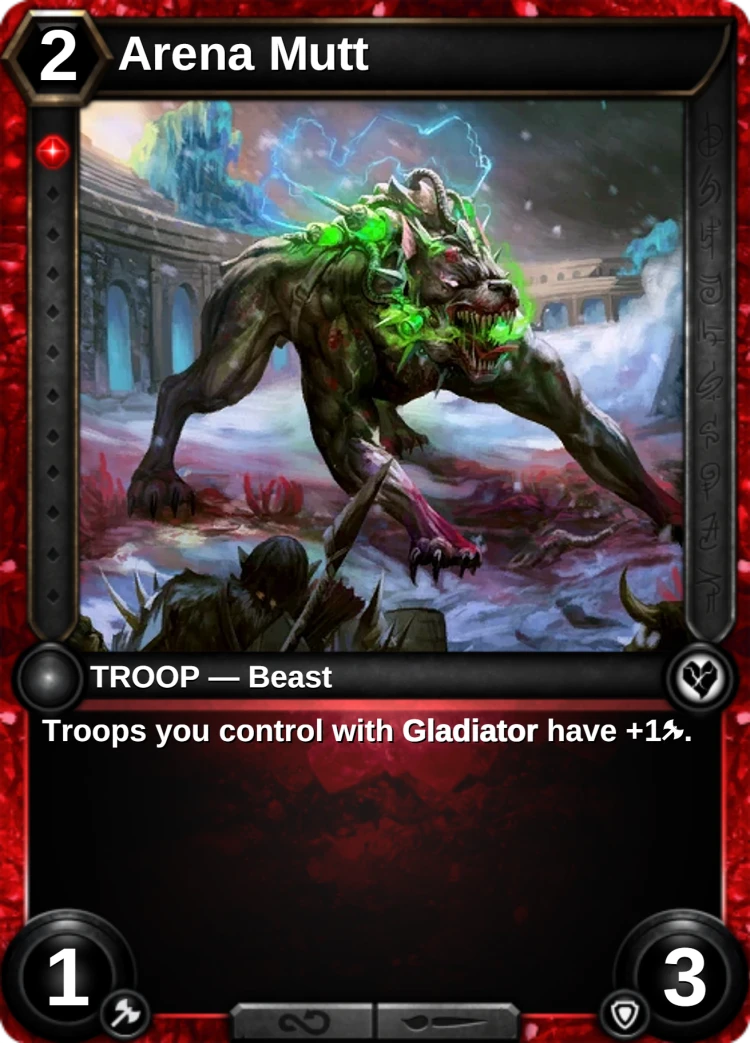 Arena Mutt: the card