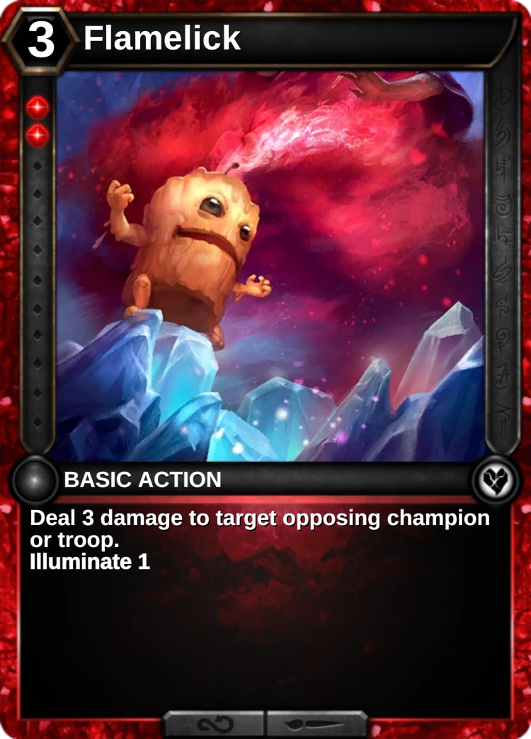 Flamelick: the card