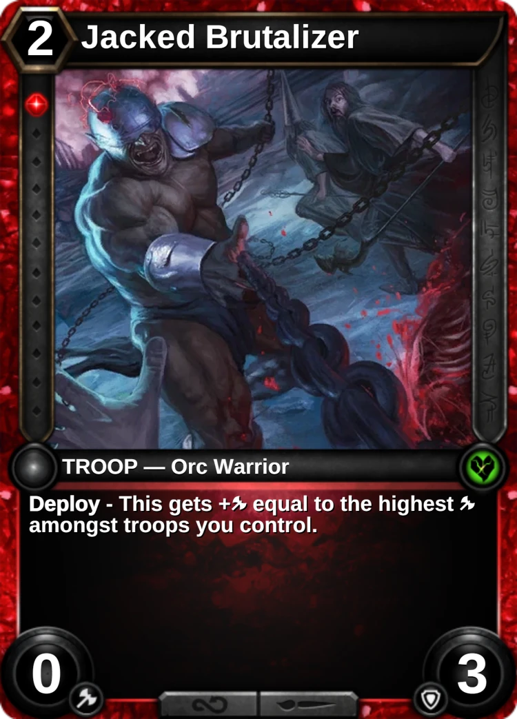 Jacked Brutalizer: the card