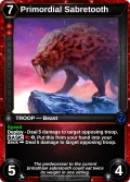 Primordial Sabretooth: printing in Frostheart