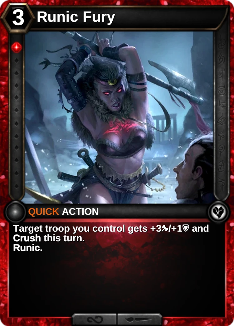 Runic Fury: the card