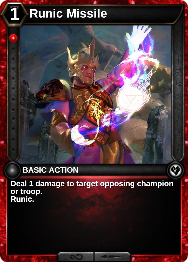 Runic Missile: the card