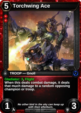 Torchwing Ace: the card this item changes