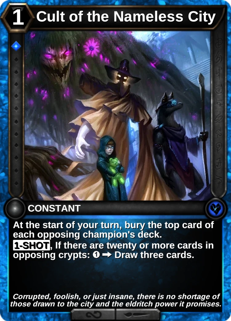 Cult of the Nameless City: the card
