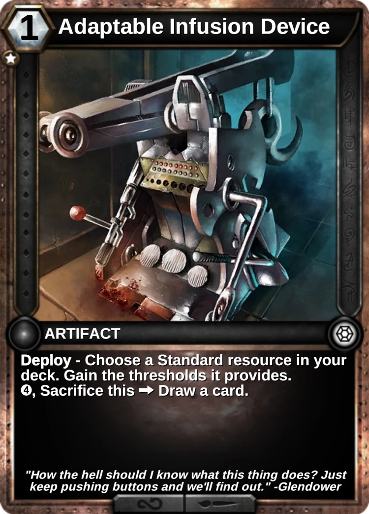 Adaptable Infusion Device: the card