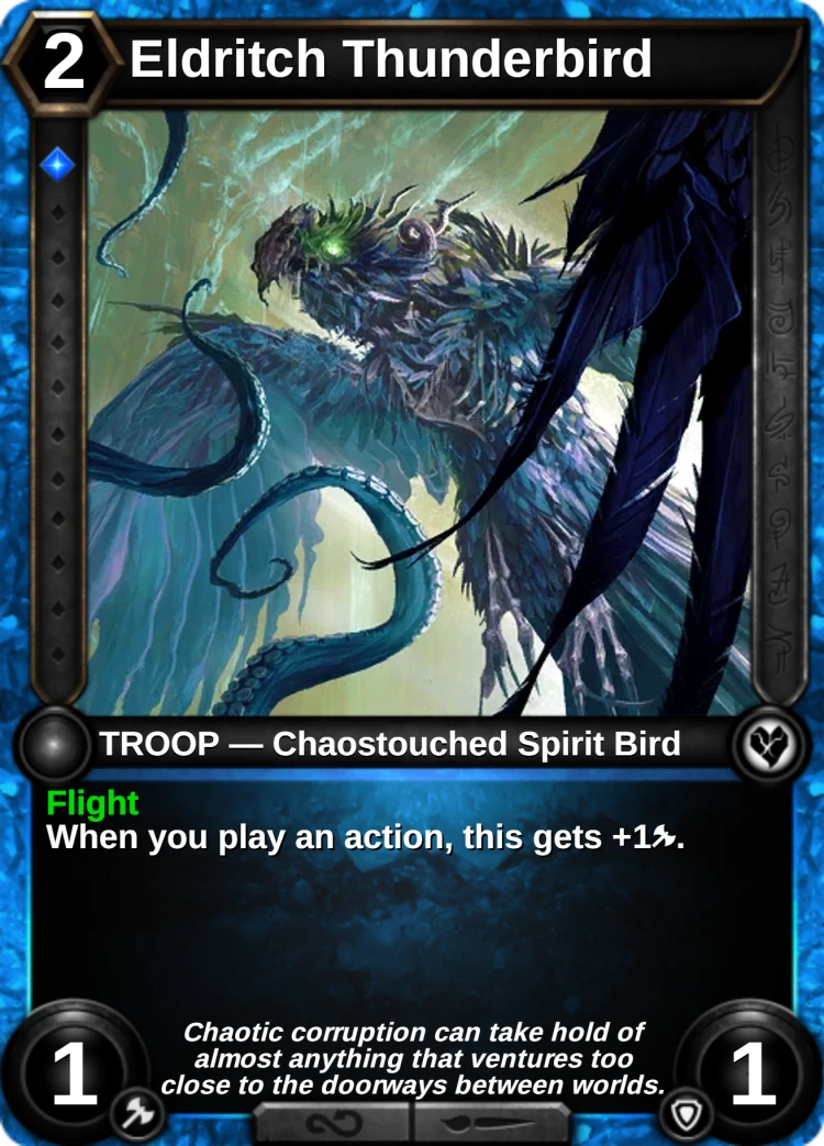 Eldritch Thunderbird: the card