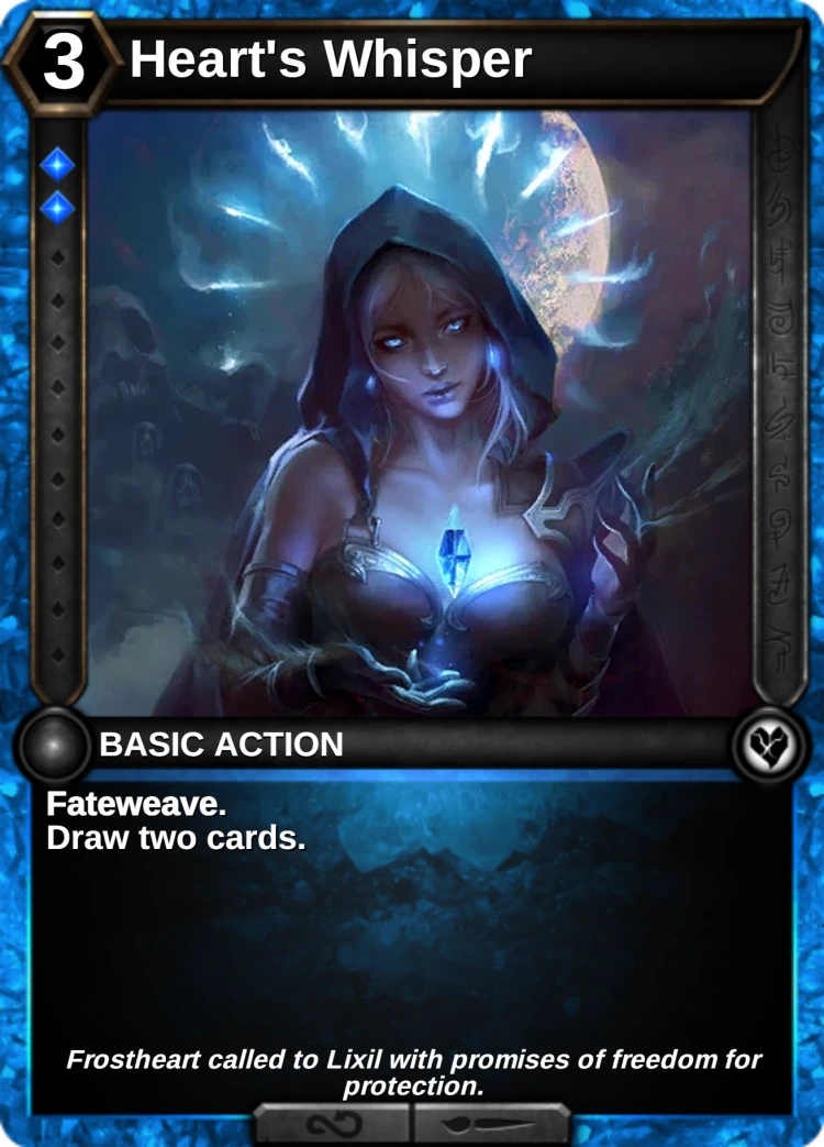 Heart's Whisper: the card