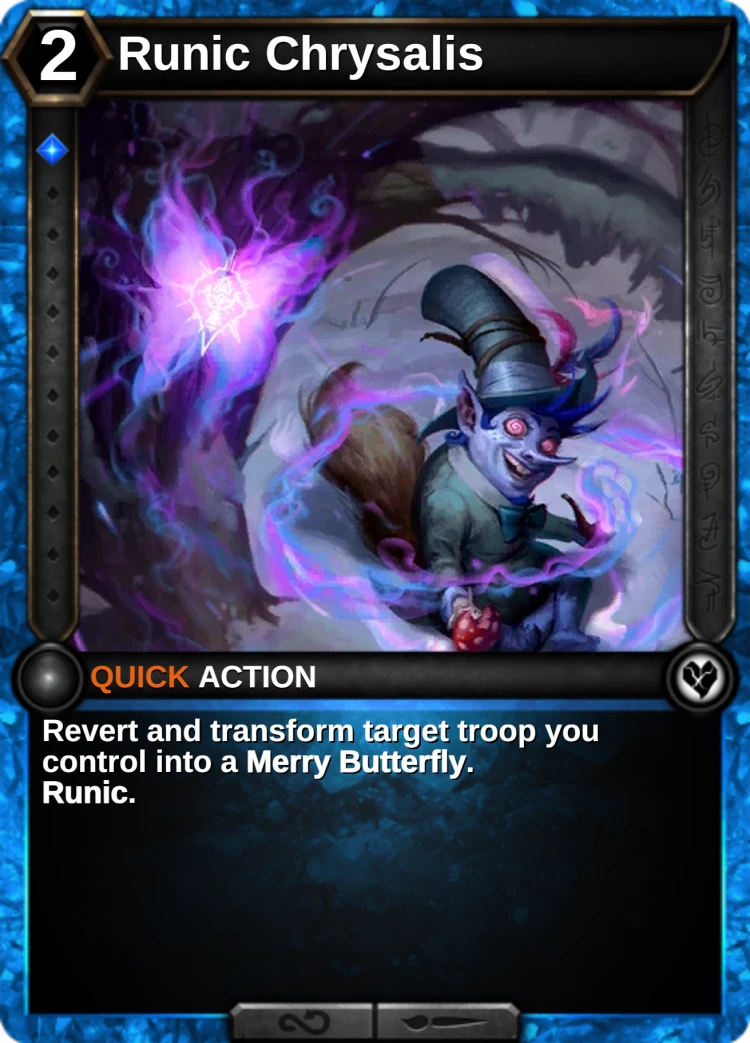 Runic Chrysalis: the card