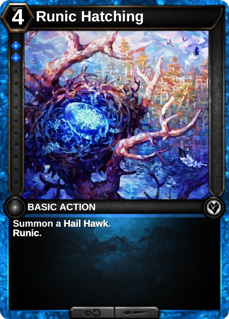 Runic Hatching: the card